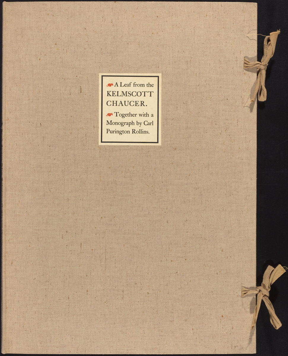 A Leaf from the Kelmscott Chaucer by William Morris (British, 1834 - 1896), 16X12"(A3)Poster Print