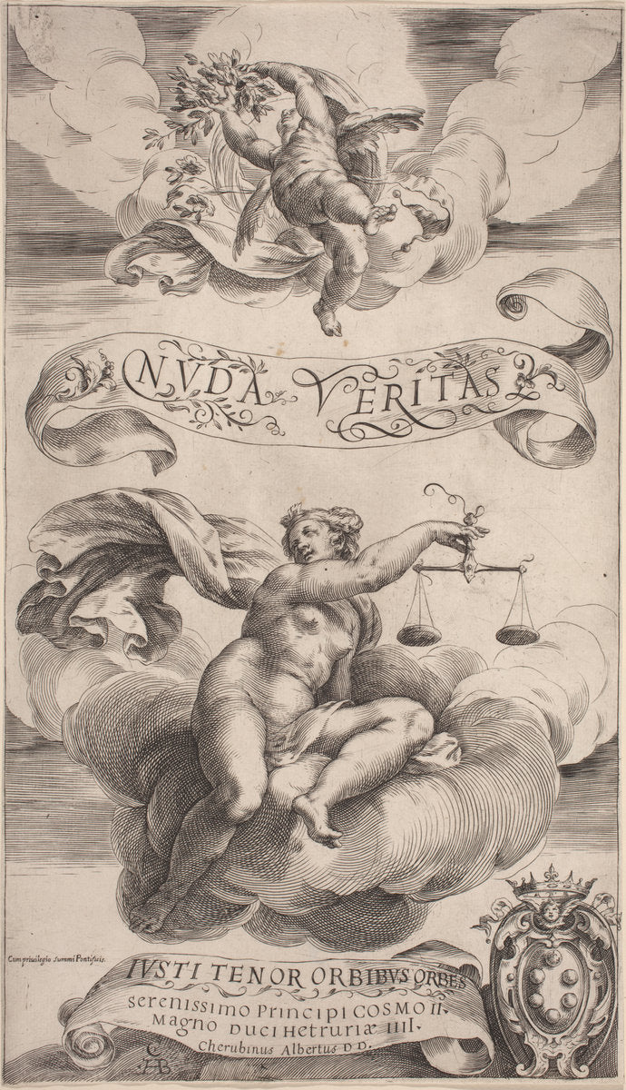 Truth and Justice by Cherubino Alberti (Italian, 1553 - 1615), 16X12"(A3)Poster Print