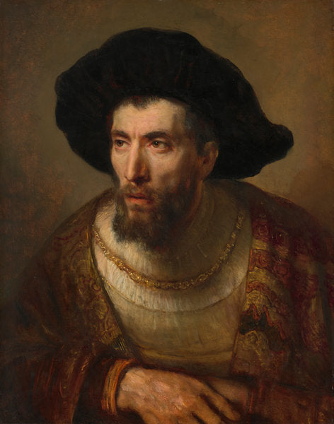 c. 1653 by Rembrandt Workshop (Possibly Willem Drost) (The Philosopher), 16X12"(A3)Poster Print