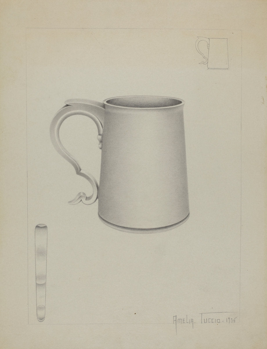 Silver Mug by Amelia Tuccio (American, active c. 1935), 16X12"(A3)Poster Print