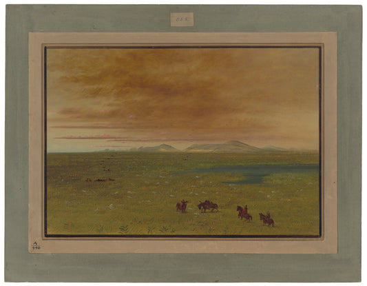 Grand Lavoir, Pampa del Sacramento by George Catlin (American, 1796 - 1872), 16X12"(A3)Poster Print