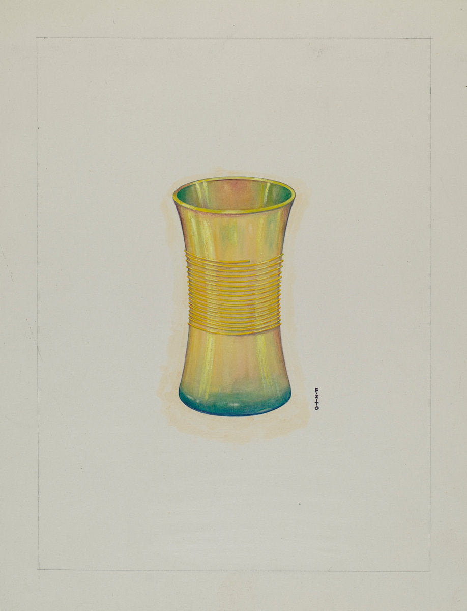 Table Glass by Emilio Zito (American, active c. 1935), 16X12"(A3)Poster Print