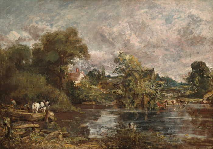 The White Horse by John Constable (British, 1776 - 1837), 16X12