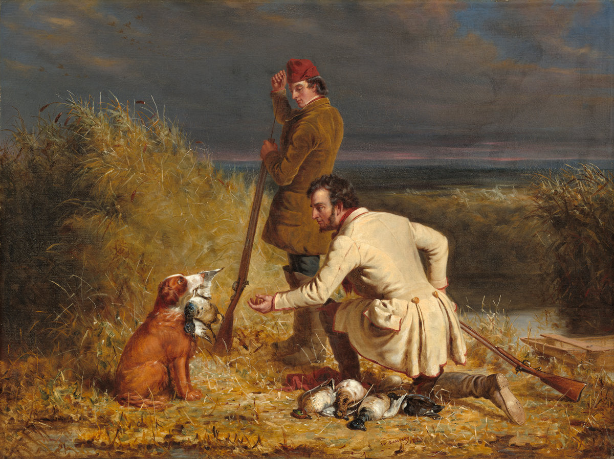The Retrieve by William Tylee Ranney (American, 1813 - 1857), 16X12"(A3)Poster Print