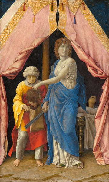Judith with the Head of Holofernes by Andrea Mantegna or Follower (Possibly Giulio Campagnola) (Paduan, c. 1431 - 1506), 16X12"(A3)Poster Print