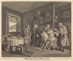 Marriage a la Mode: pl.6 by Louis Gerard Scotin after William Hogarth (French, 1690 - 1745 or after), 16X12"(A3)Poster Print