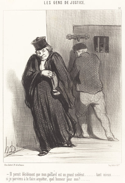Il parait... que mon gaillard est un grand scélérat... by Honoré Daumier (French, 1808 - 1879), 16X12"(A3)Poster Print