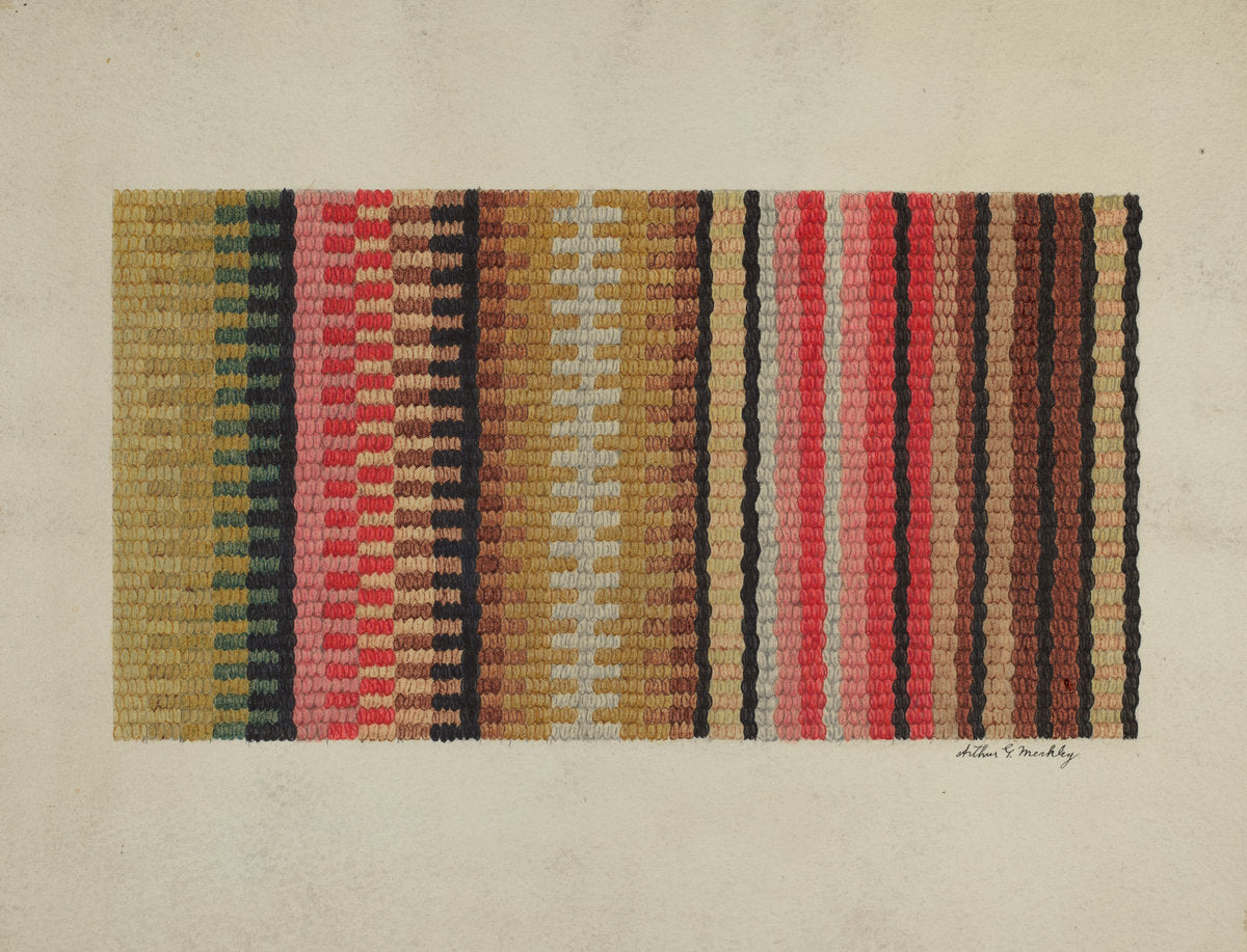 Stair Carpet by Arthur G. Merkley (American, active c. 1935), 16X12"(A3)Poster Print