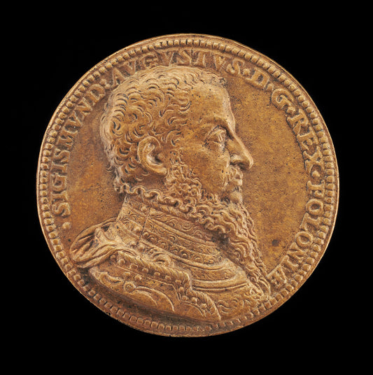 Sigismund II Augustus, 1520-1572, King of Poland 1548 [obverse] by Steven van Herwijck (Netherlandish, c. 1530 - 1565/1567), 16X12"(A3)Poster Print