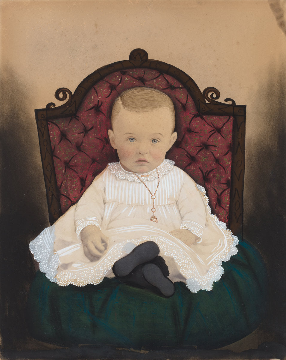 1880s by American 19th Century (Portrait of a Baby), 16X12"(A3)Poster Print