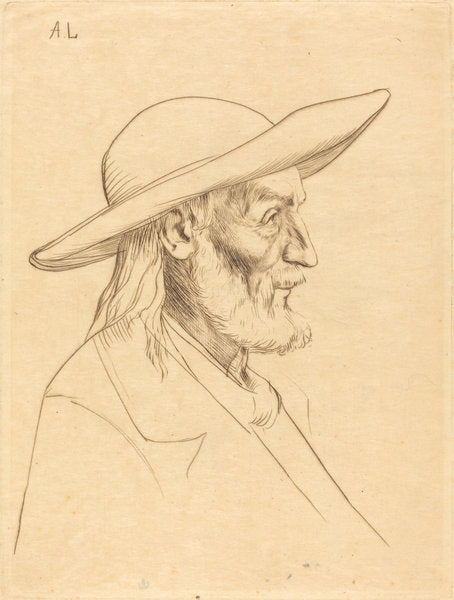 Breton Peasant (Paysan breton) by Alphonse Legros (French, 1837 - 1911), 16X12"(A3)Poster Print