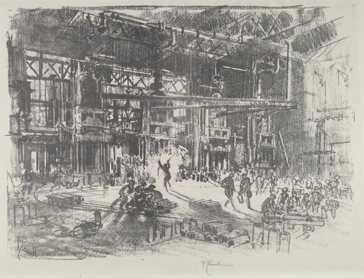 The Presses by Joseph Pennell (American, 1857 - 1926), 16X12"(A3)Poster Print