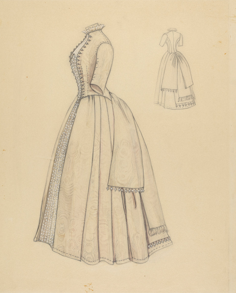 1935/1942 by American 20th Century (Wedding Dress), 16X12"(A3)Poster Print