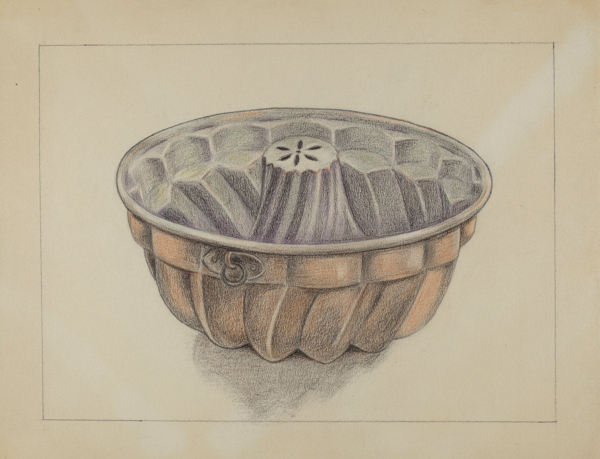 Cake Mold by Suzanne Roy (American, active c. 1935), 16X12"(A3)Poster Print