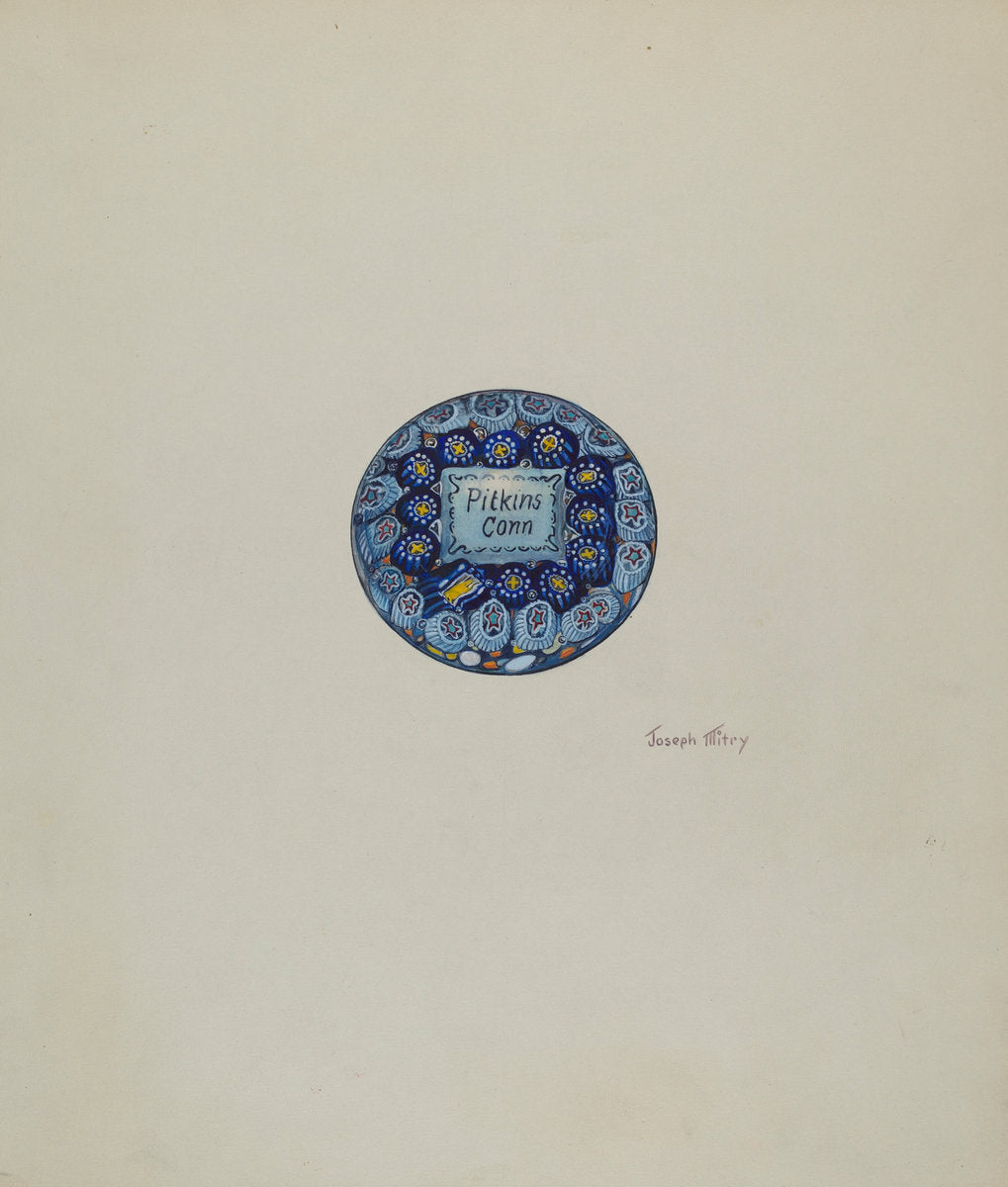 Paper Weight by Joseph Mitry (American, active c. 1935), 16X12"(A3)Poster Print