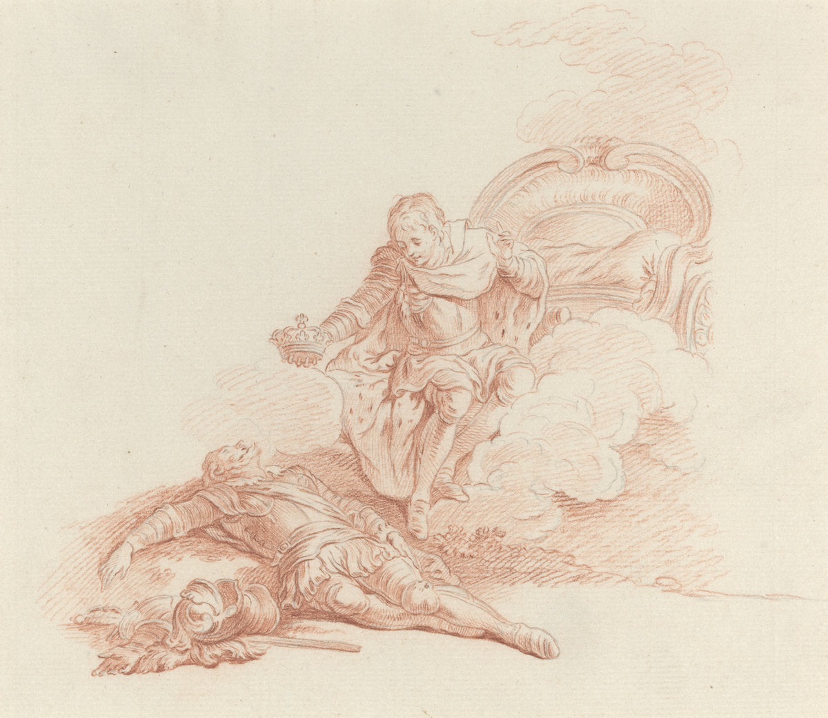 Regne, dit-il, triomphe et sois en tout mon fils by Hubert François Gravelot (French, 1699 - 1773), 16X12"(A3)Poster Print