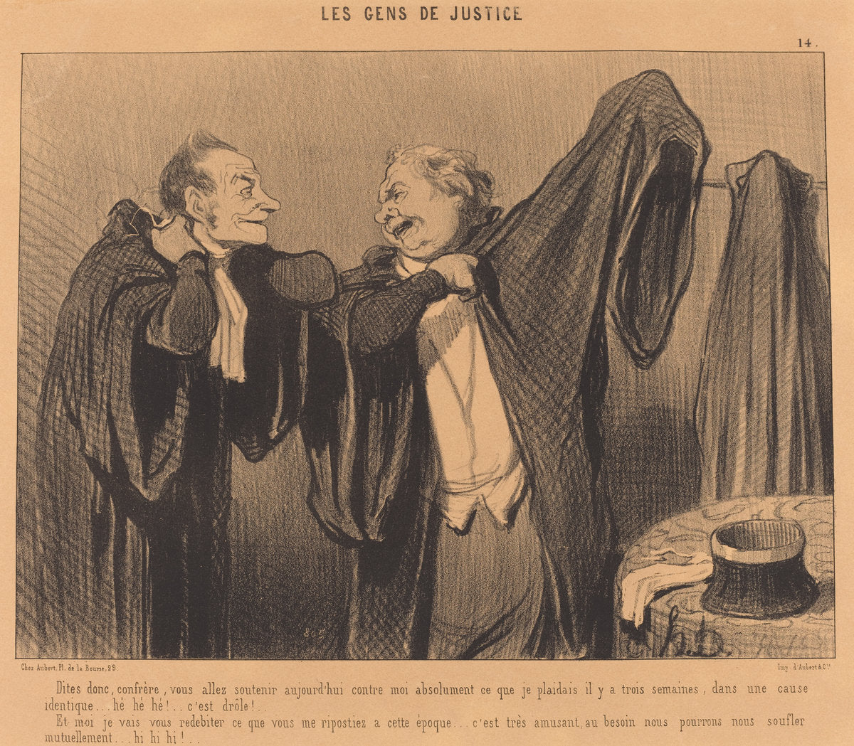 Dites donc, confrère, vous allez soutenir... by Honoré Daumier (French, 1808 - 1879), 16X12"(A3)Poster Print