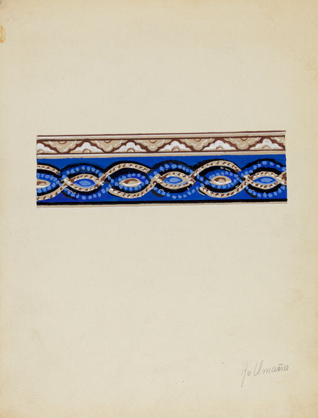 Wall Paper Border by Alfonso Umana (American, 1908 - 1994), 16X12"(A3)Poster Print