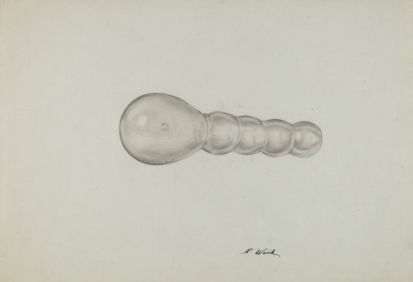 Glass Darning Ball by Paul Ward (American, active c. 1935), 16X12"(A3)Poster Print