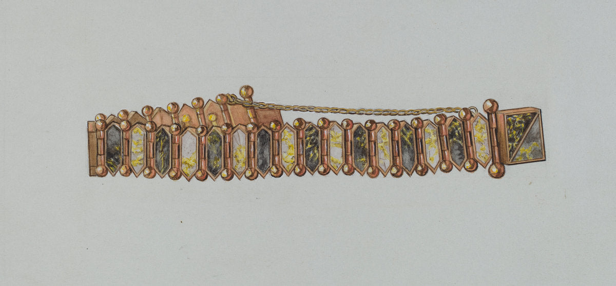 Bracelet by Gordena Jackson (American, 1900 - 1993), 16X12"(A3)Poster Print