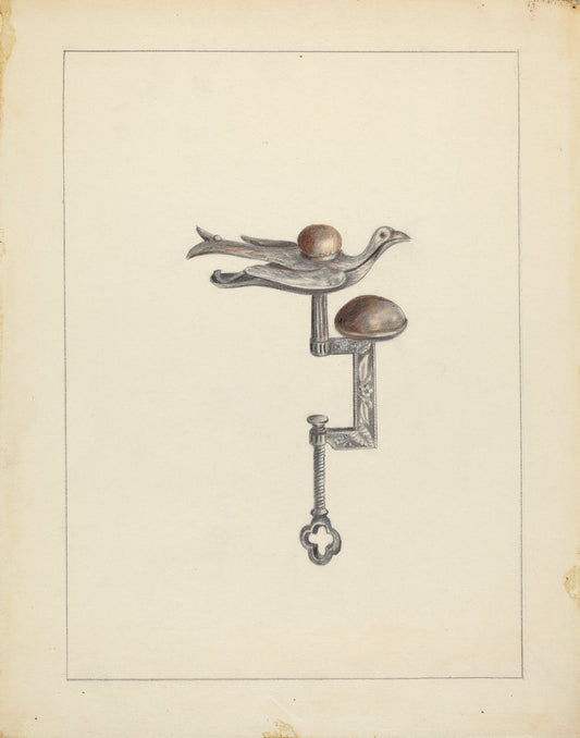 Sewing Bird by Charlotte Winter (American, active c. 1935), 16X12"(A3)Poster Print