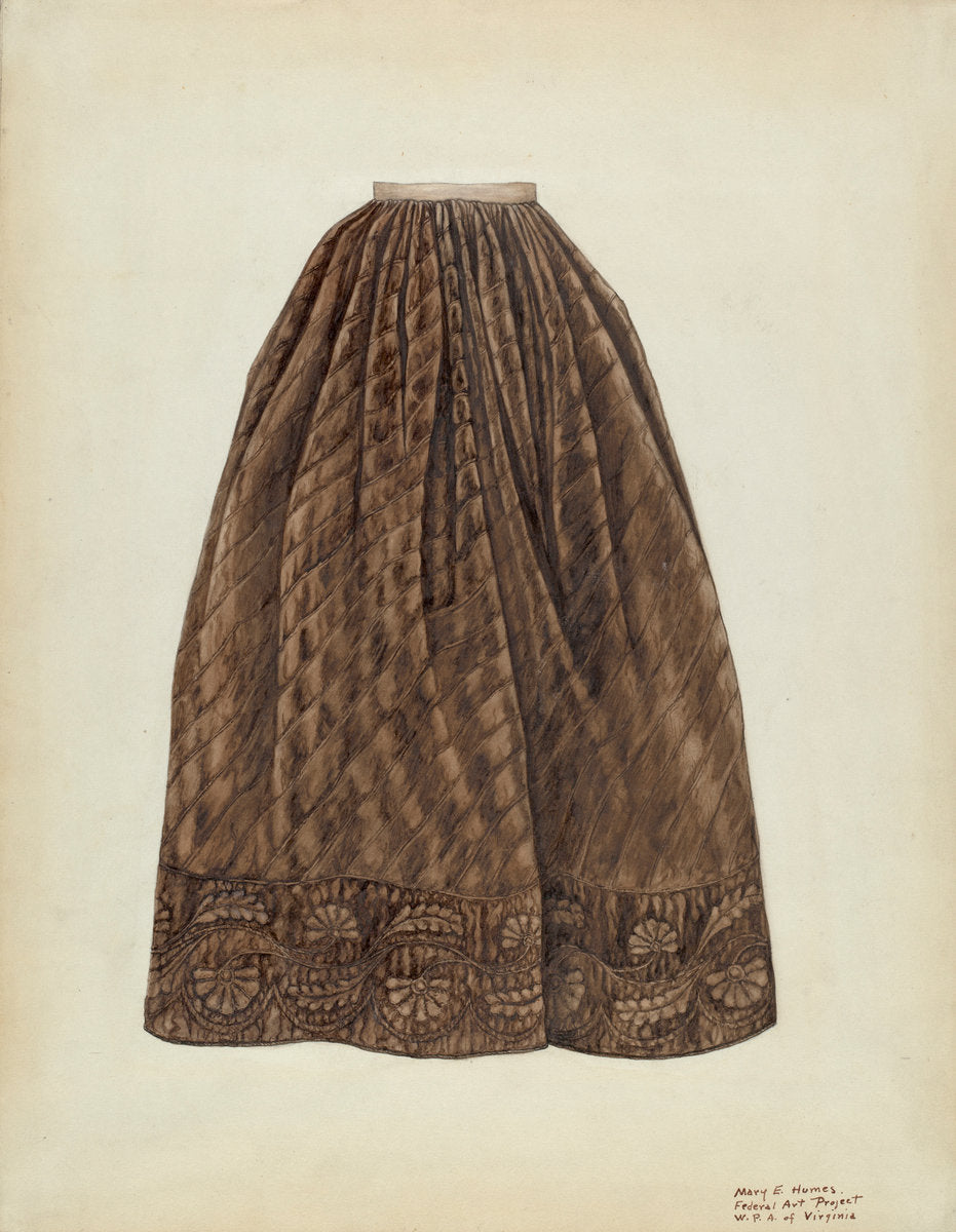 Petticoat by Mary E. Humes (American, active c. 1935), 16X12"(A3)Poster Print