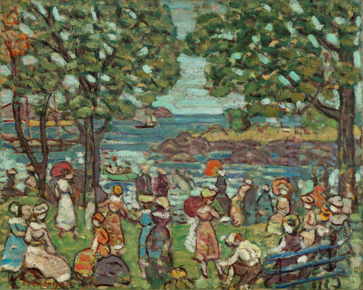 Salem Cove by Maurice Brazil Prendergast (American, 1858 - 1924), 16X12"(A3)Poster Print
