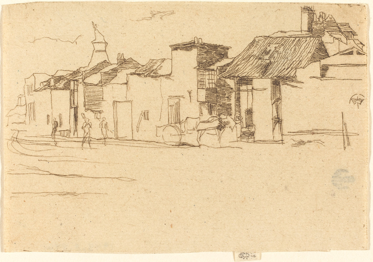 The Swan, Chelsea by James McNeill Whistler (American, 1834 - 1903), 16X12"(A3)Poster Print