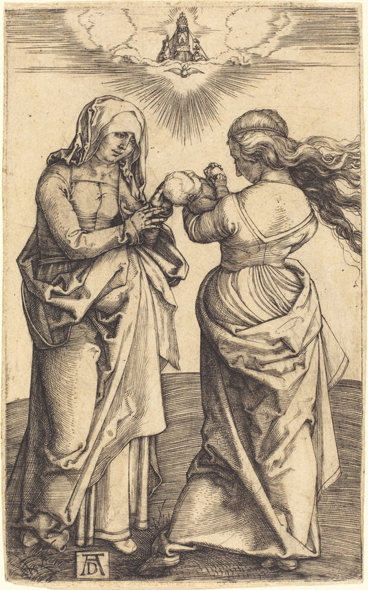 The Virgin and Child with Saint Anne by Albrecht Dürer (German, 1471 - 1528), 16X12"(A3)Poster Print