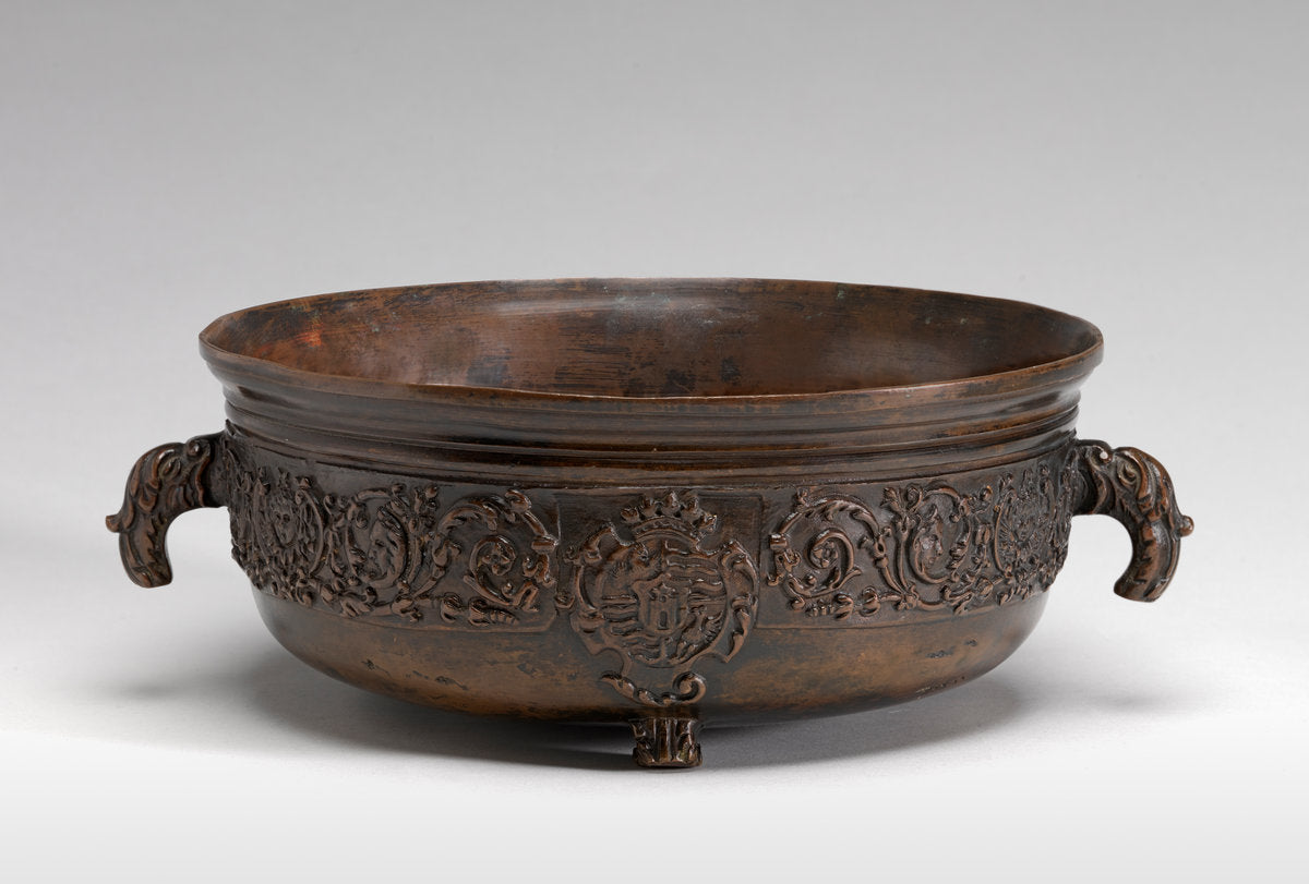 bronze by North Italian 16th or 17th Century (Bowl with a Shield of Arms), 16X12"(A3)Poster Print