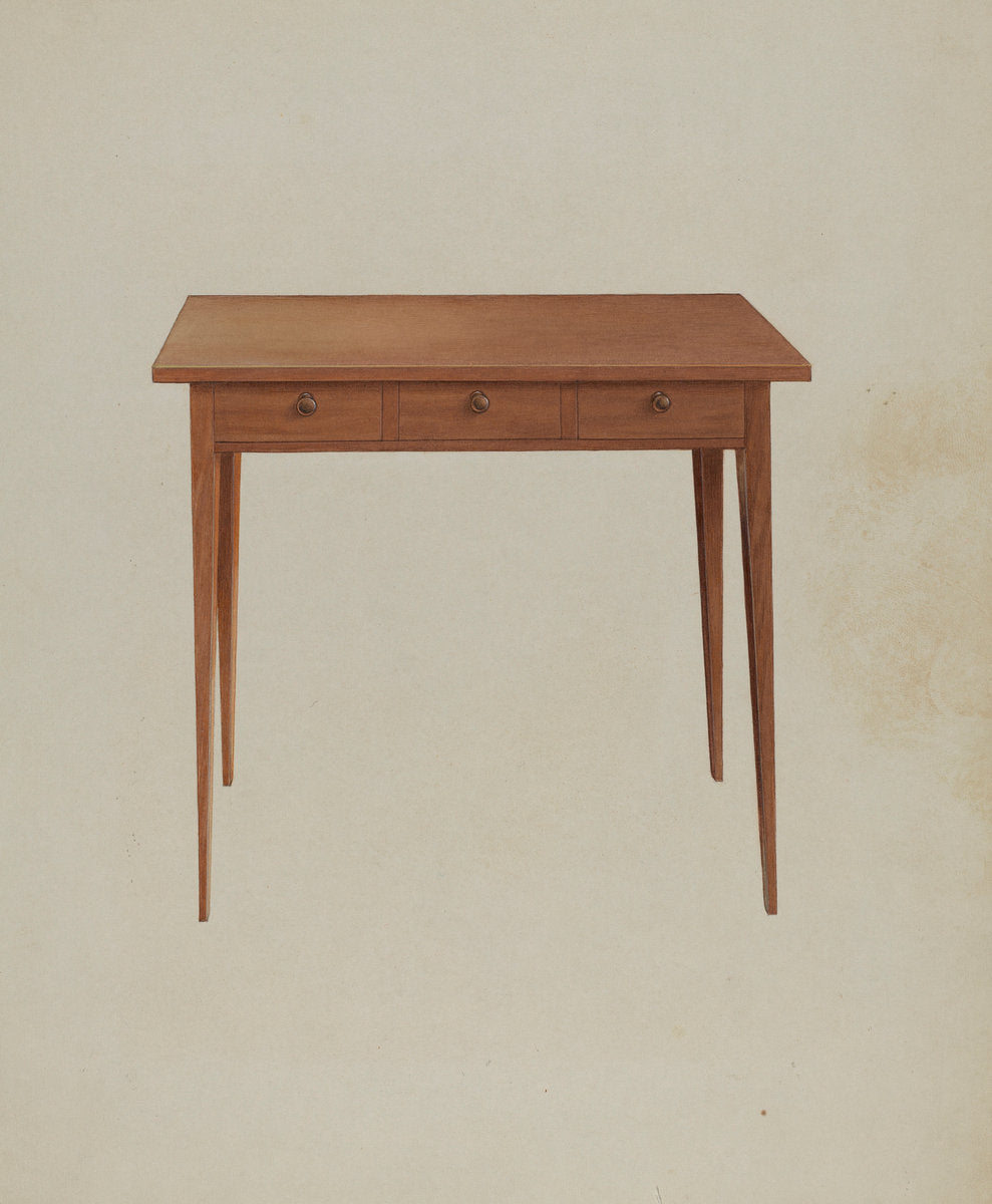 Shaker Table by Winslow Rich (American, active c. 1935), 16X12"(A3)Poster Print