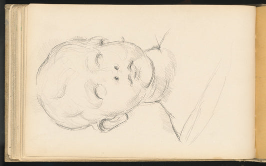 Study of Desiderio da Settignano's "Bust of a Child" by Paul Cézanne (French, 1839 - 1906), 16X12"(A3)Poster Print