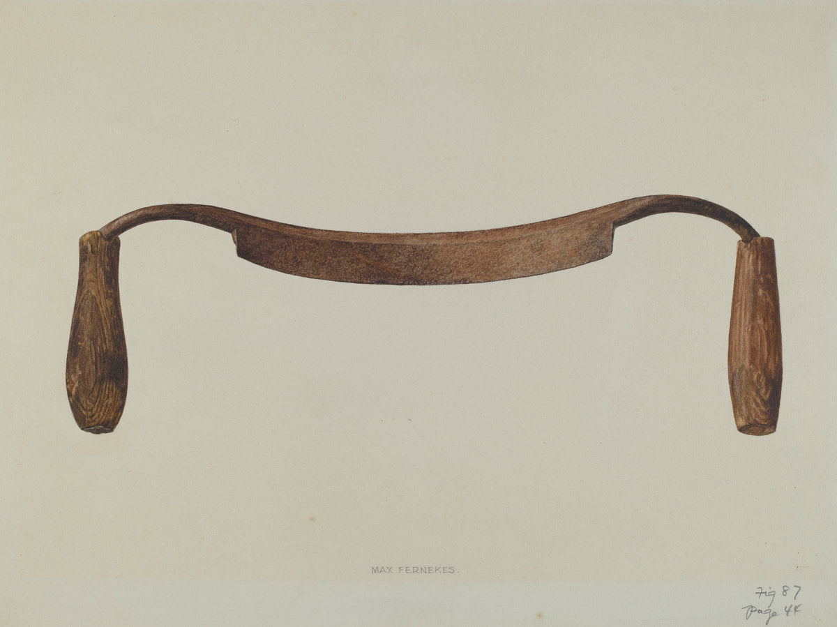 Drawknife by Max Fernekes (American, 1905 - 1984), 16X12"(A3)Poster Print