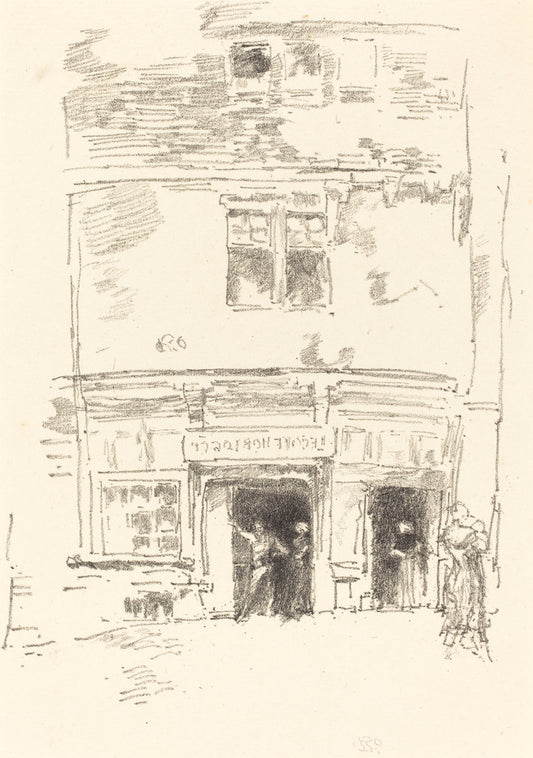 The Clock-Makers, Paimpol by James McNeill Whistler (American, 1834 - 1903), 16X12"(A3)Poster Print