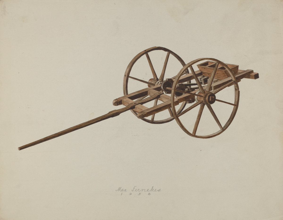 Model Potato Planter by Max Fernekes (American, 1905 - 1984), 16X12"(A3)Poster Print