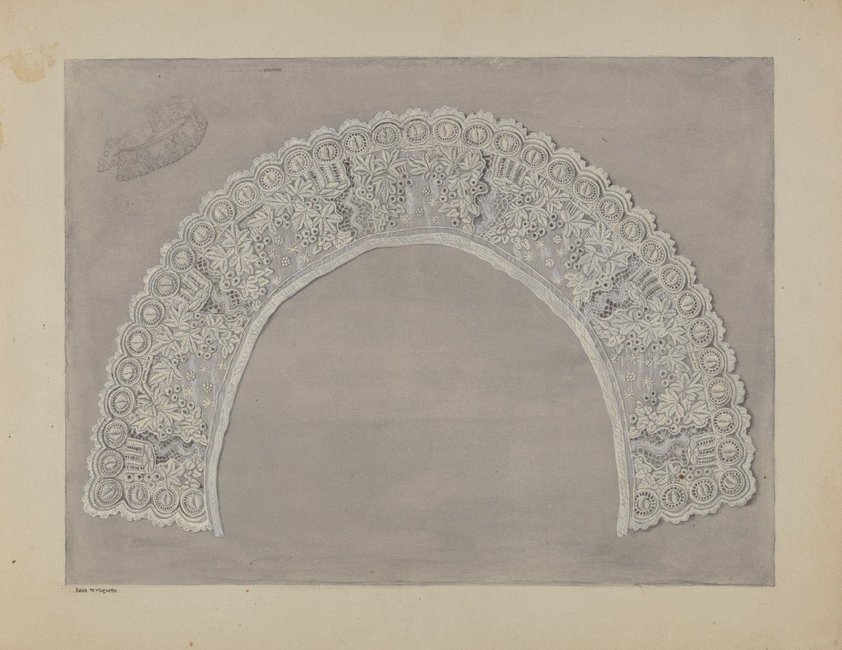 Embroidery by Edith Magnette (American, active c. 1935), 16X12"(A3)Poster Print