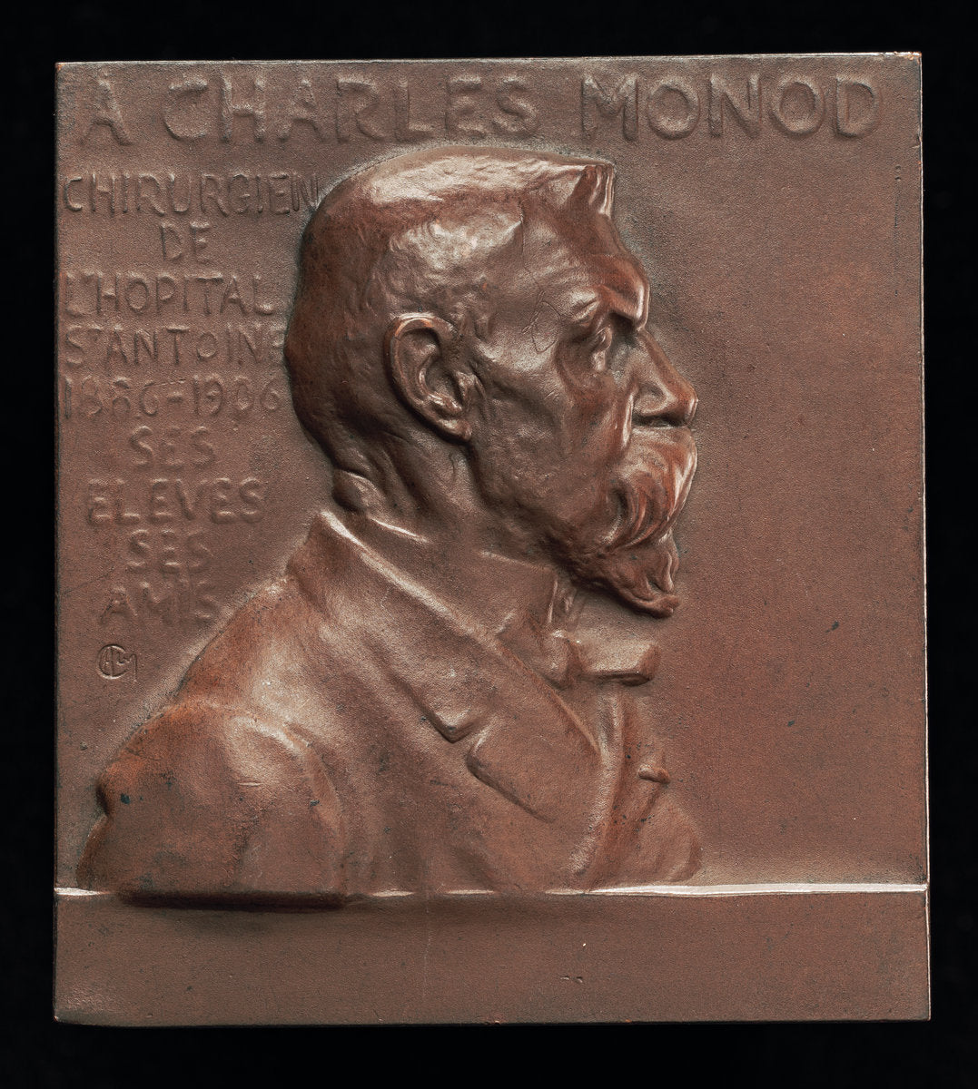 Alexandre-Charles Monod, 1843-1921, Surgeon [obverse] by Alexandre Charpentier (French, 1856 - 1909), 16X12"(A3)Poster Print