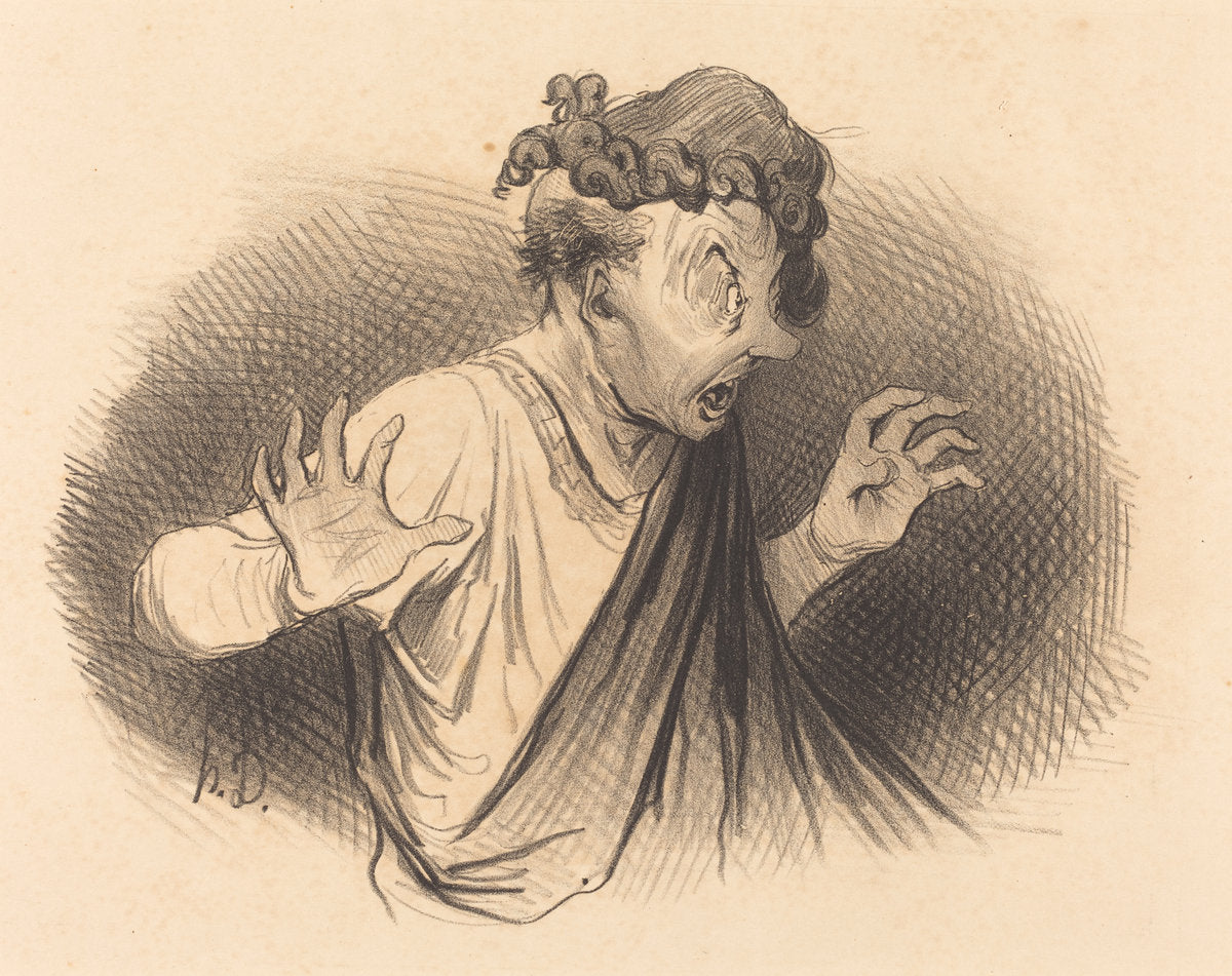 Pour qui sont ces Serpents... by Honoré Daumier (French, 1808 - 1879), 16X12"(A3)Poster Print