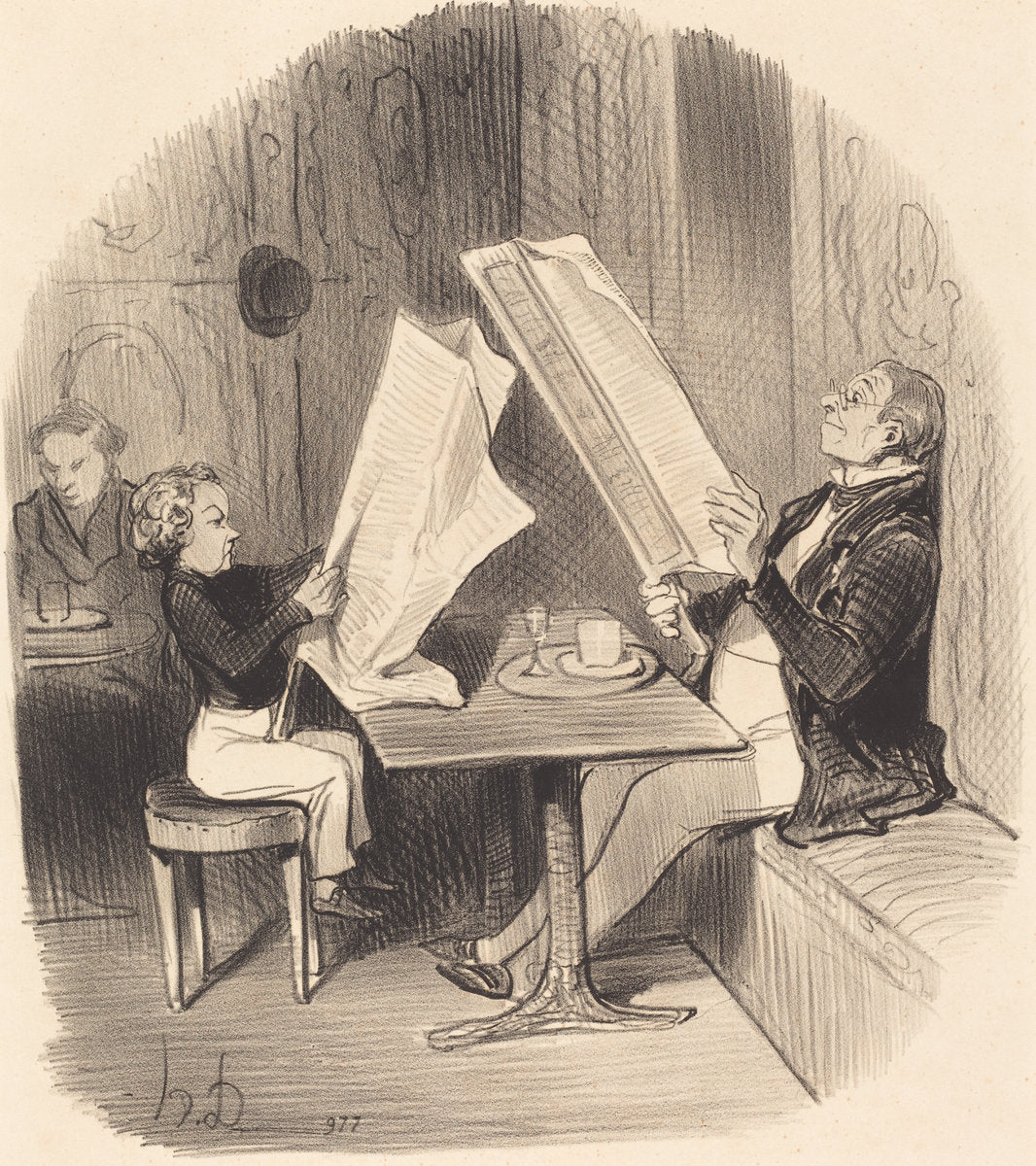 Un Enfant qui s'amuse de peu... by Honoré Daumier (French, 1808 - 1879), 16X12"(A3)Poster Print