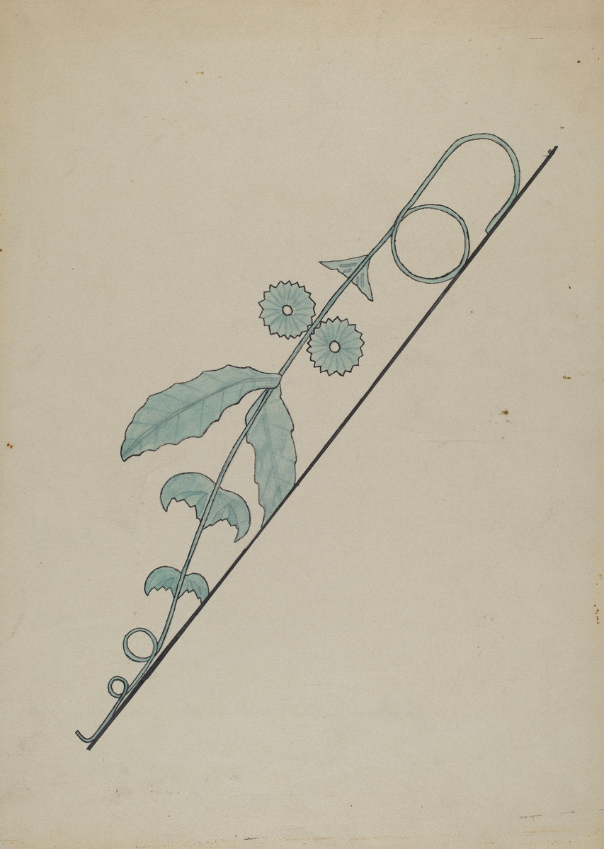 Iron Work by Lena Nastasi (American, active c. 1935), 16X12"(A3)Poster Print