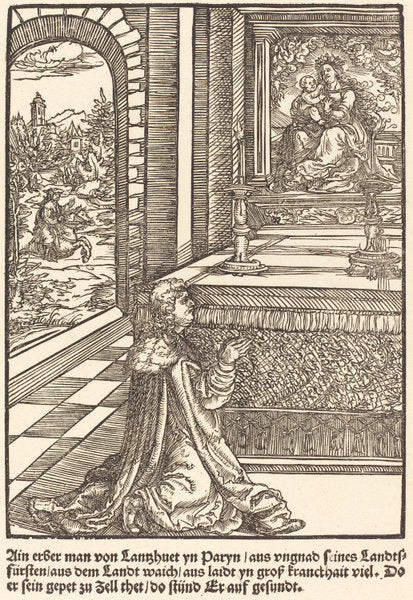 Ain erber man von Lanshuet ... by Master of the Miracles of Mariazell (German, active early 16th century), 16X12"(A3)Poster Print