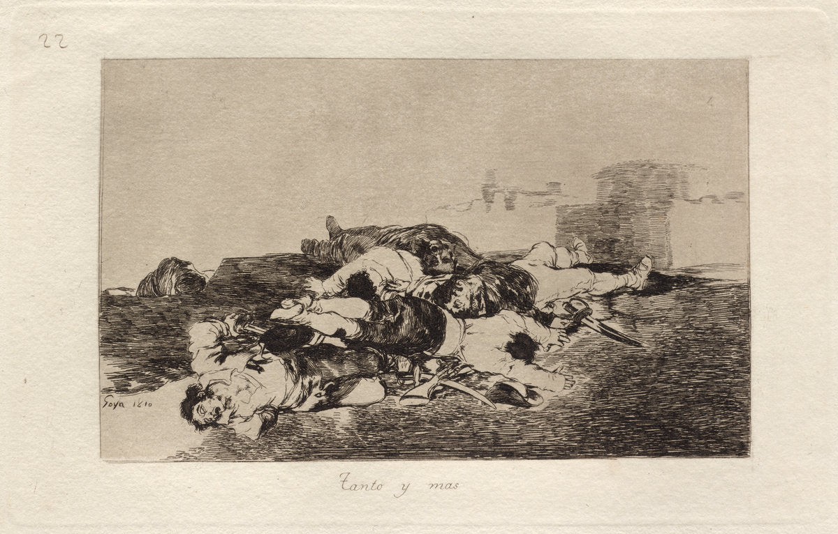 Tanto y mas (Even Worse) by Francisco de Goya (Spanish, 1746 - 1828), 16X12"(A3)Poster Print