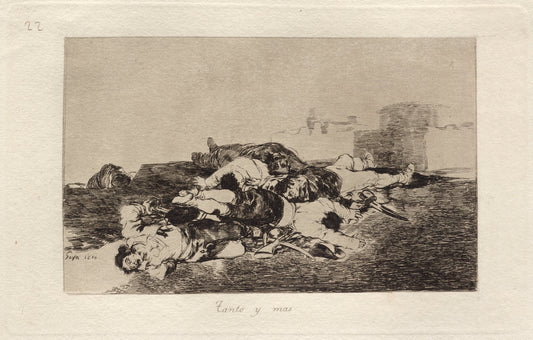 Tanto y mas (Even Worse) by Francisco de Goya (Spanish, 1746 - 1828), 16X12"(A3)Poster Print