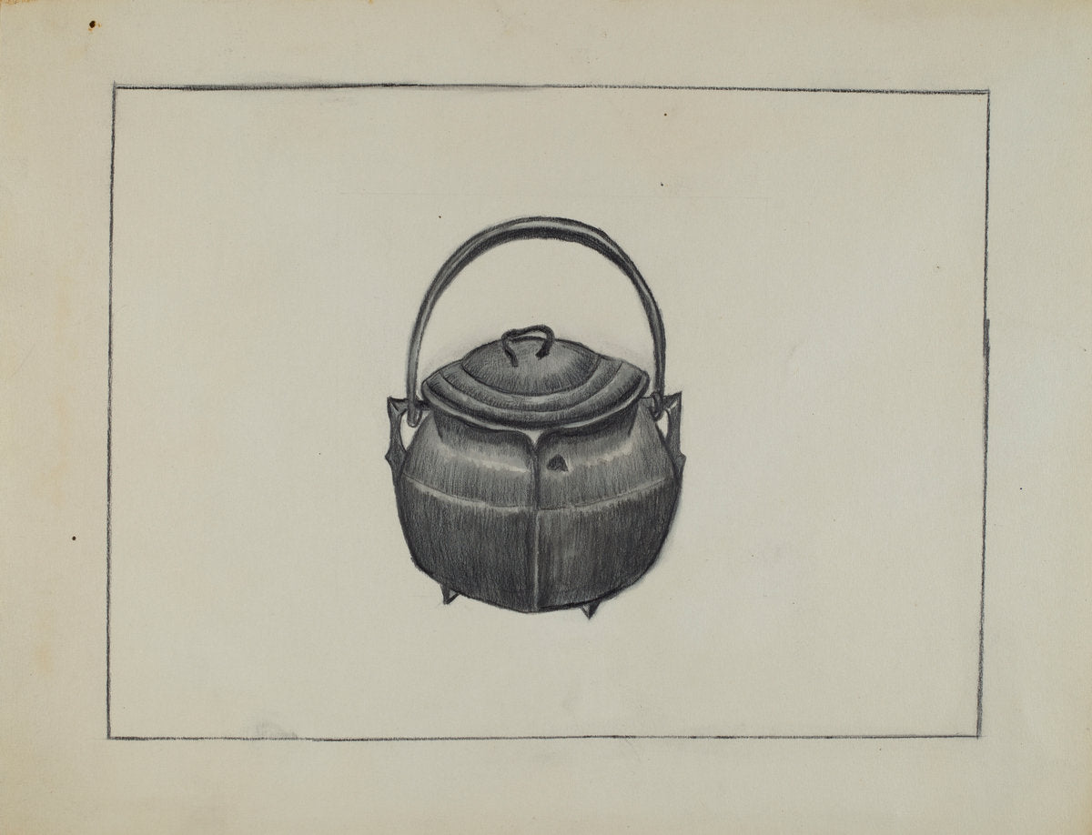 Kettle by Mae Szilvasy (American, active c. 1935), 16X12"(A3)Poster Print