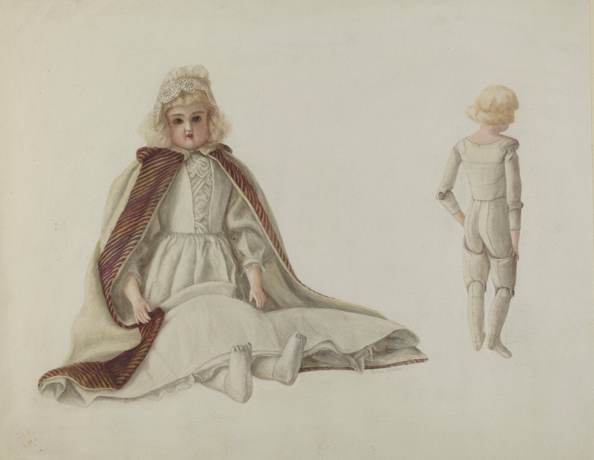 Doll by Stella Mosher (American, active c. 1935), 16X12"(A3)Poster Print