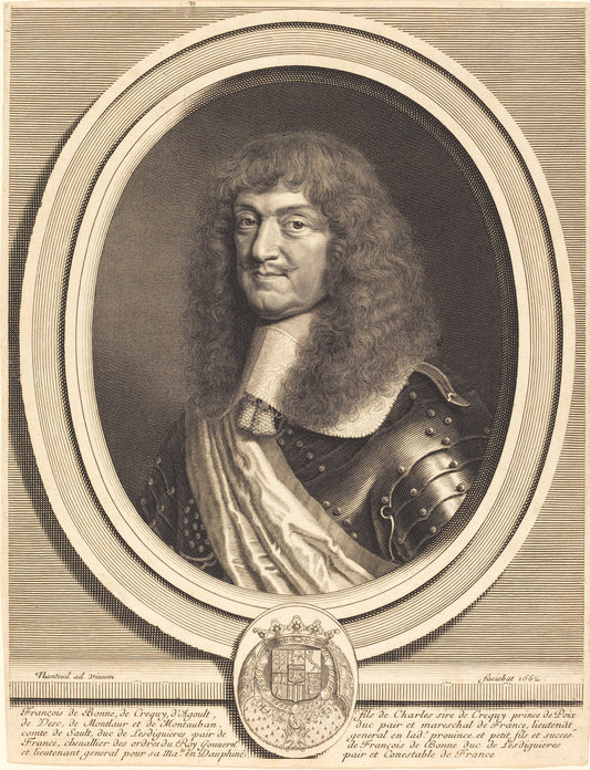 Marcechal de Cequi by Robert Nanteuil (French, 1623 - 1678), 16X12"(A3)Poster Print