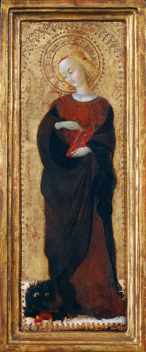 Saint Margaret by Sassetta (Italian, probably 1392 - 1450), 16X12"(A3)Poster Print