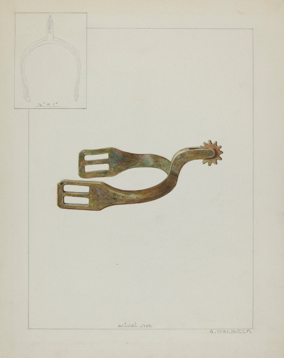 Spur by Alfred Walbeck (American, active c. 1935), 16X12"(A3)Poster Print