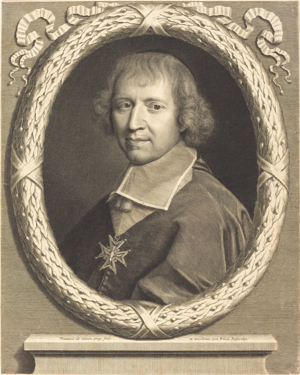 Francois de Harlay by Robert Nanteuil (French, 1623 - 1678), 16X12"(A3)Poster Print