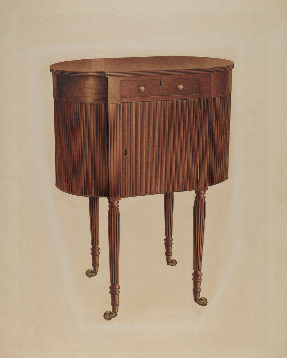 Sewing Table by Isidore Sovensky (American, active c. 1935), 16X12"(A3)Poster Print